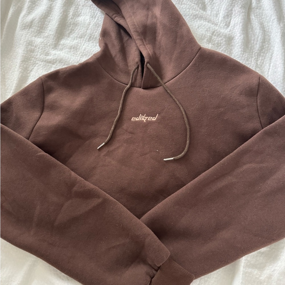 Edikted Cropped Hoodie Size XL